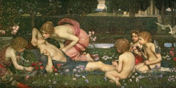  despertar Pintura - El despertar de Adonis, la mujer griega John William Waterhouse